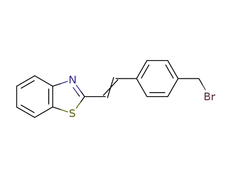 Molecular Structure of 58702-55-9 (Benzothiazole, 2-[2-[4-(bromomethyl)phenyl]ethenyl]-)