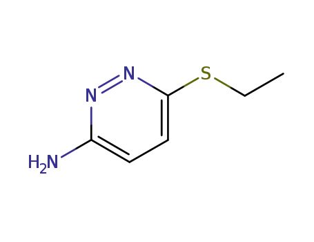Molecular Structure of 89465-42-9 (3-Amino-6-(ethylthio)pyridazine)