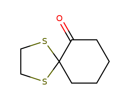 Molecular Structure of 27694-08-2 (1,2-(Ethylenedithio)cyclohexanone)