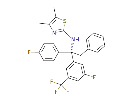 (S)-N-(1-(3-fluoro-5-(trifluoromethyl)phenyl)-1-(4-fluorophenyl)-2-phenylethyl)-4,5-dimethylthiazol-2-amine