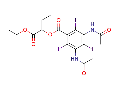 ethyl 2-(3,5-bis(acetylamino)-2,4,6-triiodobenzoyloxy)butyrate