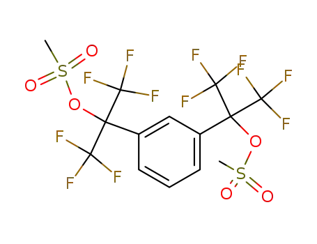 1,3-bis-(1-methanesulfonyloxy-1-trifluoromethyl-2,2,2-trifluoro-ethyl)-benzene