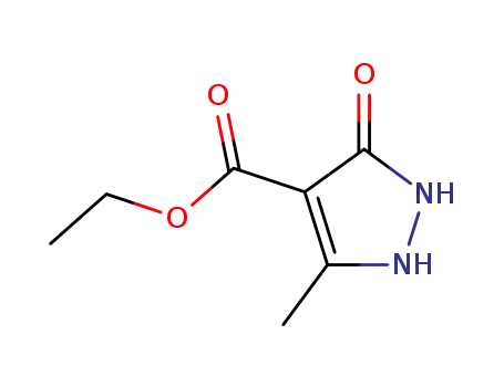 1H-Pyrazole-4-carboxylic acid, 2,3-dihydro-5-methyl-3-oxo-, ethyl ester