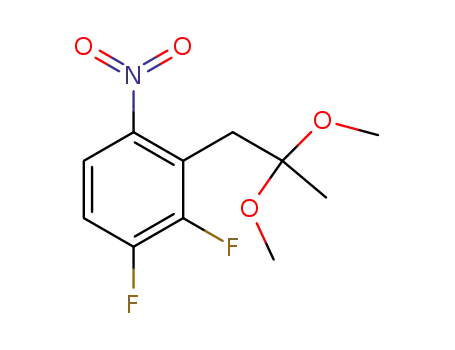 1,2-difluoro-3-(2,2-dimethoxypropyl)-4-nitrobenzene