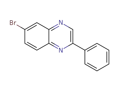 Molecular Structure of 898825-98-4 (Quinoxaline, 6-bromo-2-phenyl-)