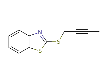 Molecular Structure of 99972-97-1 (Benzothiazole, 2-(2-butynylthio)- (6CI))