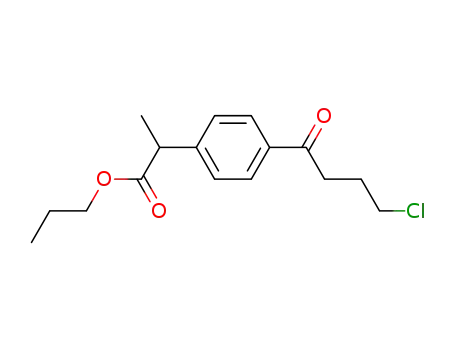 2-(4-(4-chloro-1-oxo-butyl))-phenyl-2-methyl propanyl acetate