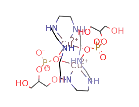 [Cu2(1,4,7,10,13,16-hexaazacylooctadecane)(μ-O-OPO3CH(CH2OH)2)2]
