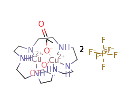 (Cu2(μ-O-OAc)2(1,4,7,10,13,16-hexaazacyclooctadecane))(PF6)2