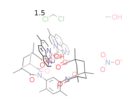 [Cu2(μ-OH)(m-xylenediamine bis(Kemp's triacid imide)(2-))(4-methyl-1,10-phenanthroline)2]NO3*1.5CH2Cl2*CH3OH