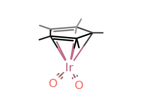 Molecular Structure of 32660-96-1 (Iridium,dicarbonyl[(1,2,3,4,5-h)-1,2,3,4,5-pentamethyl-2,4-cyclopentadien-1-yl]-)