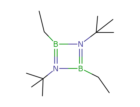 Molecular Structure of 96609-50-6 (1,3,2,4-Diazadiboretidine, 1,3-bis(1,1-dimethylethyl)-2,4-diethyl-)