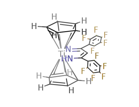 (C5H5)2Ti(C3H2N2)(C6F5)2