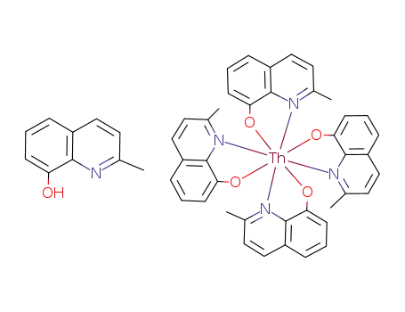 tetrakis(2-methyl-8-quinolinolato)thorium(IV) * 2-methyl-8-quinolinol