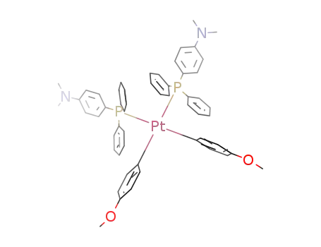 cis-bis({4-(dimethylamino)phenyl}diphenylphosphane)bis(4-methoxyphenyl)platinum(II)