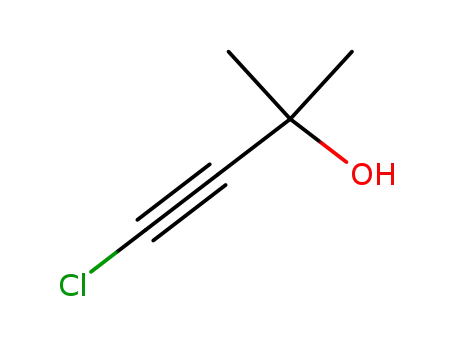 Molecular Structure of 29552-15-6 (4-chloro-2-methylbut-3-yn-2-ol)