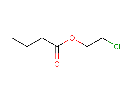 Molecular Structure of 6065-72-1 (Butanoic acid, 2-chloroethyl ester)