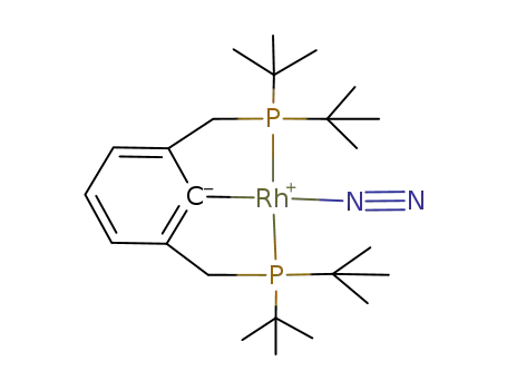 (2,6-bis[(di-tert-butylphosphino)methyl]phenyl)rhodium dinitrogen