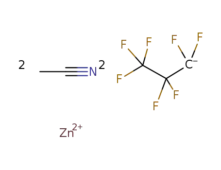 Zn(2+)*2CF3CF2CF2(1-)*2CH3CN=Zn(C2F5CF2)2*2CH3CN