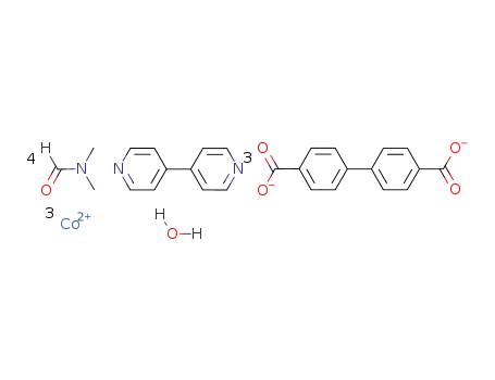 Co3(4,4'-biphenyldicarboxylate)3(4,4'-bipyridine)*4(N,N-dimethylformamide)*H2O