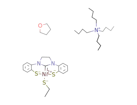 NBu4[Ni(SEt)(1,3-imidazolidinyl-N,N'-bis(benzene-2-thiolate))] * THF