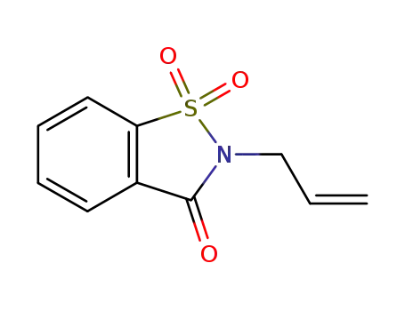 Molecular Structure of 41335-56-2 (2-Allyl-1,2-benzisothiazol-3(2H)-one 1,1-dioxide)