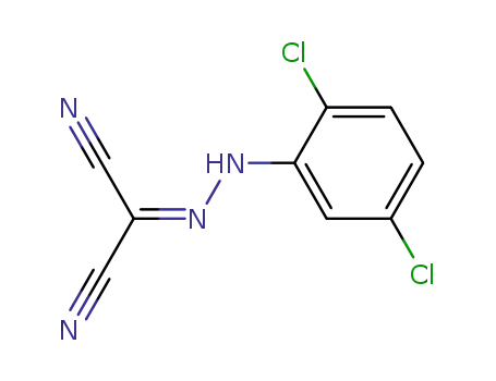 Molecular Structure of 1208-17-9 ([2-(2,5-dichlorophenyl)hydrazinylidene]propanedinitrile)