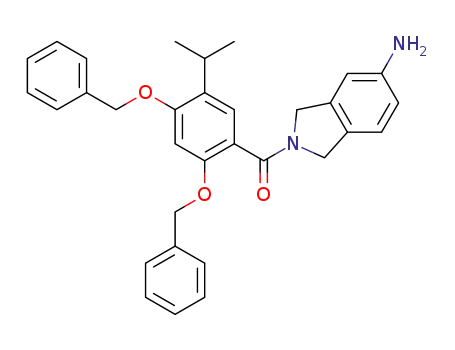 (2,4-bis(benzyloxy)-5-isopropylphenyl)(5-aminoisoindolin-2-yl)methanone