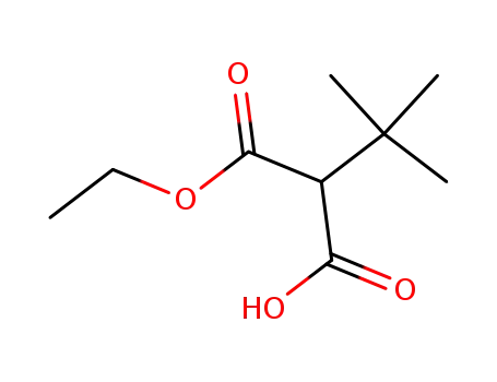 Molecular Structure of 83096-36-0 (Propanedioic acid, (1,1-dimethylethyl)-, monoethyl ester)