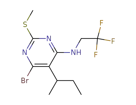 6-bromo-5-sec-butyl-2-methylthio-N-(2,2,2-trifluoroethyl)pyrimidine-4-amine
