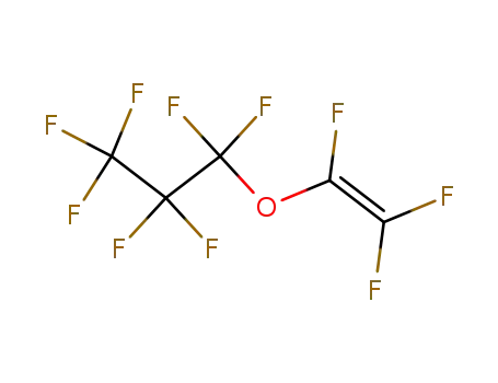 Molecular Structure of 1623-05-8 (Propane,1,1,1,2,2,3,3-heptafluoro-3-[(1,2,2-trifluoroethenyl)oxy]-)