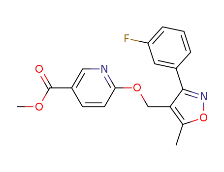 6-[3-(3-fluoro-phenyl)-5-methyl-isoxazol-4-ylmethoxy]-nicotinic acid methyl ester