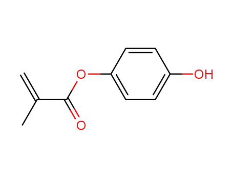 Molecular Structure of 31480-93-0 (p-hydroxyphenyl methacrylate)