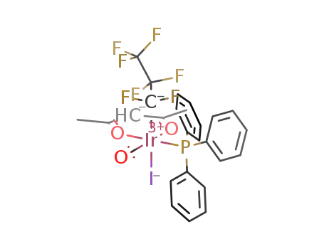 Ir(CO)(PPh3)(2,4-pentanedionato)(CF2CF2CF3)(I)