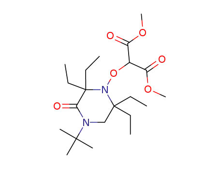 2-(4-tert-butyl-2,2,6,6-tetraethyl-3-oxo-piperazin-1-yloxy)-malonic acid dimethyl ester