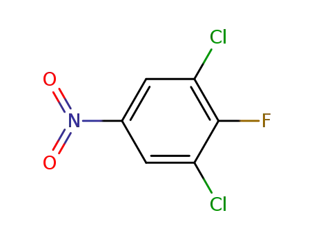 Molecular Structure of 3107-19-5 (3,5-Dichloro-4-fluoronitrobenzene)