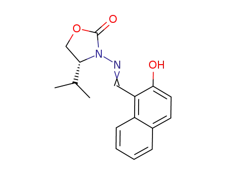 (R)-3-((2-hydroxynaphthalen-1-yl)methyleneamino)-4-isopropyl-2-oxazolidinone