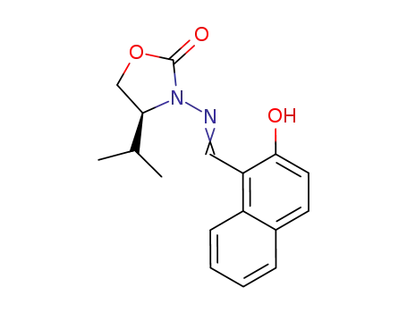 (S)-3-((2-hydroxynaphthalen-1-yl)methyleneamino)-4-isopropyl-2-oxazolidinone