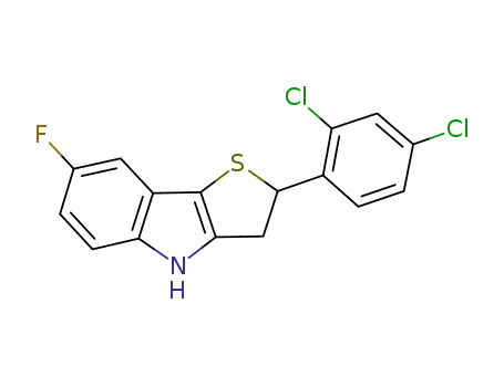 2-(2,4-dichlorophenyl)-7-fluoro-3,4-dihydro-2H-thieno[3,2-b]indole