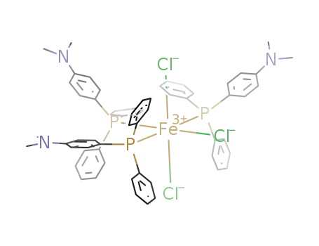 mer-[iron(III)(chloride)3(4-(dimethylamino)phenyldiphenylphosphine)3]