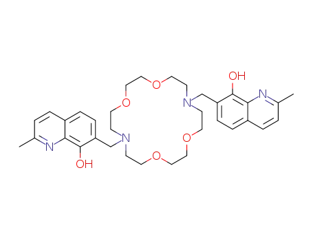 1,10-bis((2-methyl-8-hydroxy-7-quinolinyl)methyl)-1,10-diaza-18-crown-6 ether