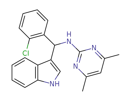 N-[(1H-indole-3-yl)(2-chlorophenyl)methyl]-4,6-dimethylpyrimidine-2-amine