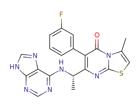 6-(3-fluorophenyl)-3-methyl-7-[1-(9H-purin-6-ylamino)ethyl]-5H-[1,3]thiazolo[3,2-a]pyrimidin-5-one