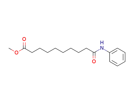Molecular Structure of 64785-83-7 (Decanoic acid, 10-oxo-10-(phenylamino)-, methyl ester)