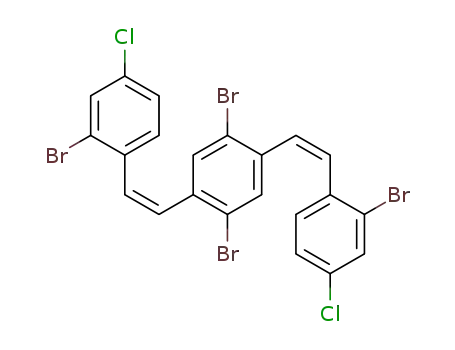 4,4'-[(1Z,1Z')-2,2'-(2,5-dibromo-1,4-phenylene)bis(ethene-2,1-diyl)]bis(3-bromo-1-chlorobenzene)