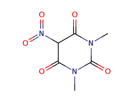Molecular Structure of 14305-99-8 (1,3-Dimethyl-5-nitrobarbituric)