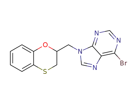 (RS)-6-bromo-9-(2,3-dihydro-1,4-benzoxathiin-2-ylmethyl)-9H-purine