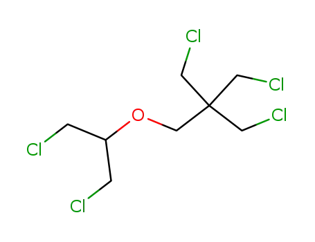 Molecular Structure of 60545-50-8 (Propane,
1-chloro-3-[2-chloro-1-(chloromethyl)ethoxy]-2,2-bis(chloromethyl)-)