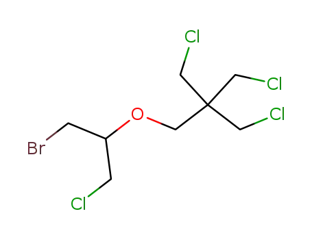 Molecular Structure of 60564-36-5 (Propane,
1-[2-bromo-1-(chloromethyl)ethoxy]-3-chloro-2,2-bis(chloromethyl)-)