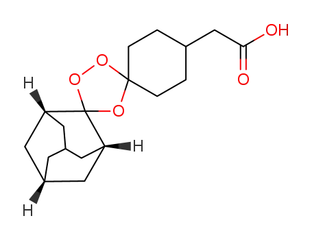 (1s,4s)-dispiro[cyclohexane-1,3'-[1,2,4]trioxolane-5',2"-tricyclo[3.3.1.1(3,7)]decan]-4-ylacetic acid